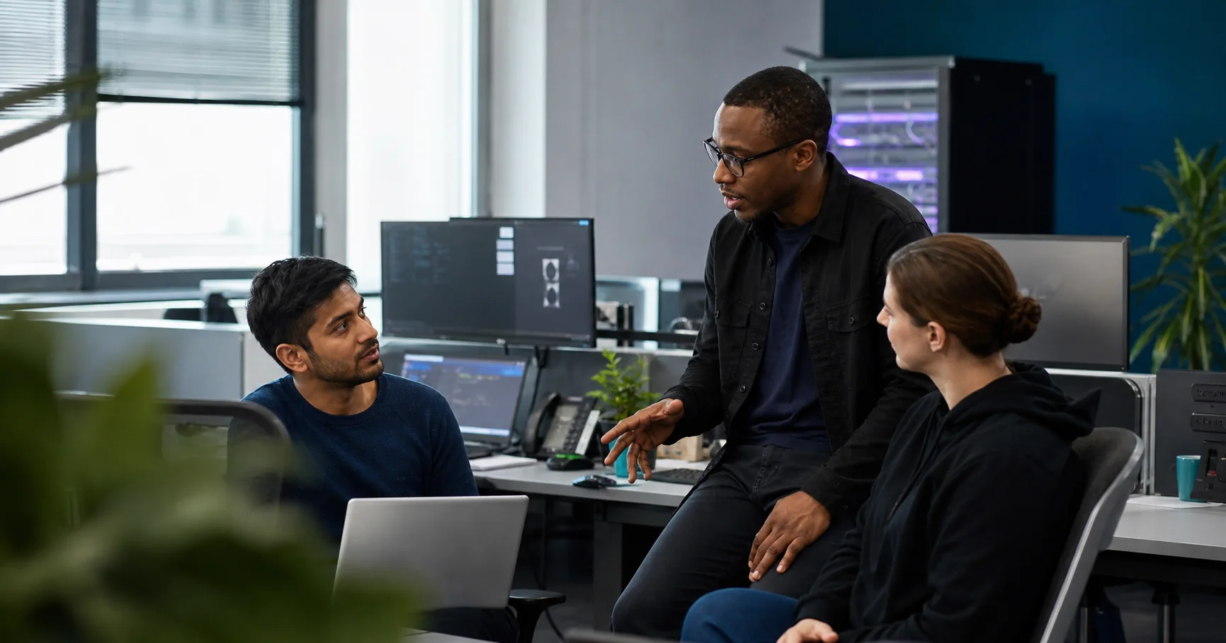 A collaborative IT support team